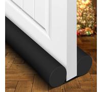 Holikme Door Draft Stopper Door Sweep Weather Stripping Noise Blocker Window Breeze Blocker Adjustable Door Sweeps, Grey