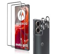 Holilo [2+2 Pieces for Motorola Moto G85 5G for Tempered Glass Screen Protector and Camera Protector,Anti-Scratch 9H Hardness Anti-Bubble-Free Screen Protector Film