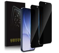 Holilo For OPPO Reno 15FS/15F/15 FS/15 F Privacy Screen Protector for Tempered Glass, Pack of 2 9H Hardness Anti-Spy Privacy Screen Protector Protect Screen Protector Black Edge Privacy Protective