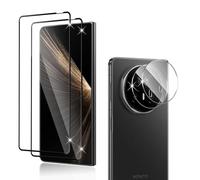 Holilo Honor Magic V5 Tempered Glass Screen Protector and Camera Screen Protector [2+2 Pieces], Anti-Scratch 9H Hardness Anti-Bubble-Free Tempered Glass Screen Protector Film