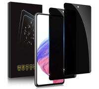 Holilo Screen Protector for Samsung Galaxy A53 5G Tempered Glass, Pack of 2, 9H Hardness, Anti-Spy Privacy Screen Protector, Black Edge Privacy Protective Glass