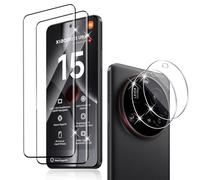 Holilo Tempered Glass Screen Protector for Xiaomi 15 Ultra [2+2 Pieces], Anti-Scratch 9H Hardness Anti-Bubble-Free Tempered Glass Screen Protector