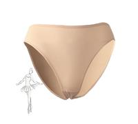Holimaid Girls Knickers for Dance Ballet Underwear High Cut Cotton Breathable Seamless Comfortable Underwear for Active Lifestyles (UK, Age, 6 Years, 7 Years, Regular, 1, Nude)