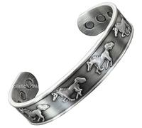 Holistic Magnets Pewtered Copper Bracelet Equestrian Pattern Men Women Celtic Cuff Bangle Adjustable The Horse- HRSP (L: Wrist 19.5-22.5cm/7.6-8.75")