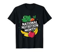 Holistic Nutritionist National Nutrition Month Value Graphic T-Shirt, Men, Black, S