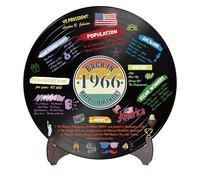 Holkcog Vinyl Record 1966 Birthday Decoration, Vintage Back In 1966 Birthday Party Poster Sign With Stand, 60 Year Old Party Supplies for Men& Women, 60th Anniversary Class Reunion Gifts