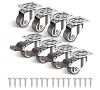 HOLKIE Castor Wheels 25mm丨 Set of 8 Caster Wheels丨Total Capacity 80kg