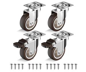 HOLKIE Castor Wheels 50mm Castors for Furniture wi