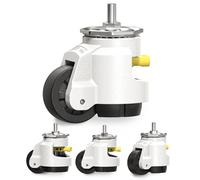 HOLKIE Leveling Castor Wheels Set of 4 Heavy Duty Total Capacity 2250KG