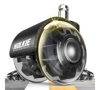 HOLKIE Office Chair Wheels 10x22mm 1KEA ONLY 2 Inch Castors Replacement, Black Dual Rubber Smooth & Silent Desk Chair Casters Wheels-Set of 5 For Hardwood Floors & Carpet Computer Gaming Rollers