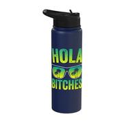 Holla Bitches Summer Vacation Stainless Steel Insulated Water Bottle