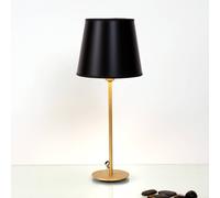 Holländer Black-golden table lamp Mattia