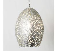 Holländer Cavalliere pendant light, silver, Ø 22 cm
