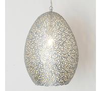 Holländer Cavalliere pendant light, silver, Ø 34 cm