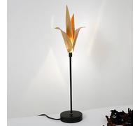 Holländer Exclusive table lamp AIRONE with golden leaves