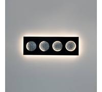 Holländer Fasi Della Luna LED wall light, black/silver