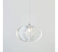 Holländer Ilenia pendant light lampshade silver/clear