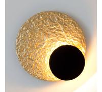 Holländer Infinity LED wall light in gold, Ø 26 cm