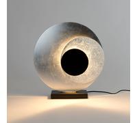 Holländer La Bocca LED table lamp, silver, height 43 cm, 2-bulb, iron