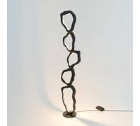 Holländer LED floor lamp Infernale, black/silver, 5-bulb, iron