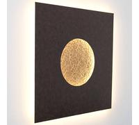 Holländer Luina LED wall light, 80 x 80 cm, gold interior