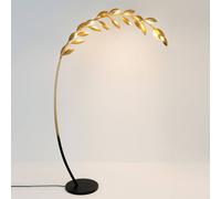 Holländer Riso floor lamp, 11-bulb, gold