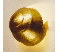 Holländer Stylish wall lamp SNAIL ONE gold