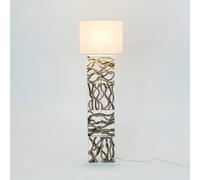 Holländer Tremiti floor lamp, wood-coloured/beige, height 160 cm, wood