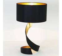 Holländer Vortice table lamp, black-gold