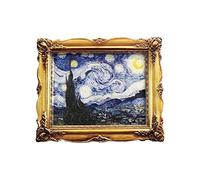 Holland 3D Van Gogh Painting The Starry Night Refrigerator Fridge Magnet Tourist Souvenirs Handmade Resin Craft Magnetic Stickers Home Kitchen Decoration Travel Gift