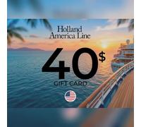 Holland America Line Gift Card 40 USD Key - UNITED STATES