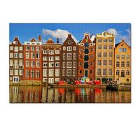 Holland Anne Frank House Amsterdam Jigsaw Puzzle for Adults 100 Piece Travel Gift Souvenir 45,5x35,5CM