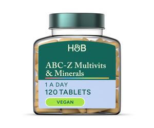Holland & Barrett ABC to Z Vegan Multivitamins 120 Tablets
