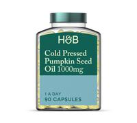 Holland & Barrett Cold Pressed Pumpkin Seed Oil 1000mg 90 Capsules