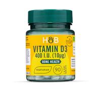 Holland & Barrett Vitamin D3 400 I.U. 10μg 90 Tablets