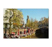 Holland Canals Area Utrecht Jigsaw Puzzle for Adults 200 Piece Travel Gift Souvenir 35x25CM
