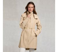 Holland Cooper Ladies Chartwell Rain Parka Jacket - Women's Waterproof Coats - Sand - Size: UK 10-12 (M)