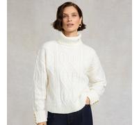 Holland Cooper Ladies Noveli Roll Neck Knit Jumper - Cream - Size: UK 6-8 (XS)