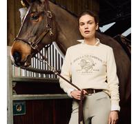 Holland Cooper UK 10-12 (M) Women's Appaloosa Crew Neck Sweat - Cream