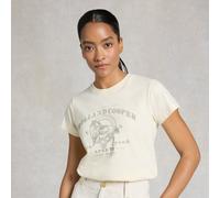 Holland Cooper Women's Ivy League Tee - Cream - Size: UK 8-10 (S)