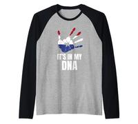 Holland in My DNA Dutch Heritage Europe Raglan Baseball Tee