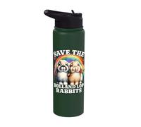 Holland Lop Bunny Save The Holland Lop Rabbits Stainless Steel Insulated Water Bottle