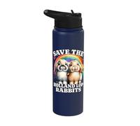 Holland Lop Bunny Save The Holland Lop Rabbits Stainless Steel Insulated Water Bottle