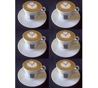 Holland Plastics 6 X Cappuccino Cups and Saucers