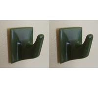 Holland Plastics Green Adhesive Hooks - MS60-Square Shaped-Ideal For Tube or Slat Type Blind/Fly Curtain/Strip Blind
