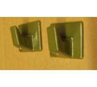 Holland Plastics Green- Self Adhesive Hooks - SS60 Small Square- Ideal for Tube or Slat Type Blind/Fly Curtain/Strip Blind