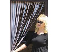 Holland Plastics Heavy Duty Bug Blind,Fly Blind,Strip Blind, Door Blind-' PINK/SILVER' - (80cm-Standard UK door size)