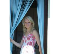 Holland Plastics Heavy Duty Bug Blind,Fly Blind,Strip Blind, Door Blind-'POWDER BLUE'-(80cm-Standard UK door size)