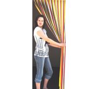 Holland Plastics Heavy Duty Bug Blind,Strip Blind/Fly Blind-80cm- Complete with self adhesive fitting hooks for uPVC Door frames- Largest available! (SUMMER BEACH)