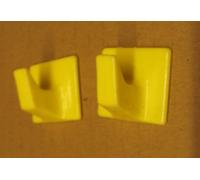 Holland Plastics Lemon- Self Adhesive Hooks - SS54 Small Square- Ideal For Tube or Slat Type Blind/Fly Curtain/Strip Blind